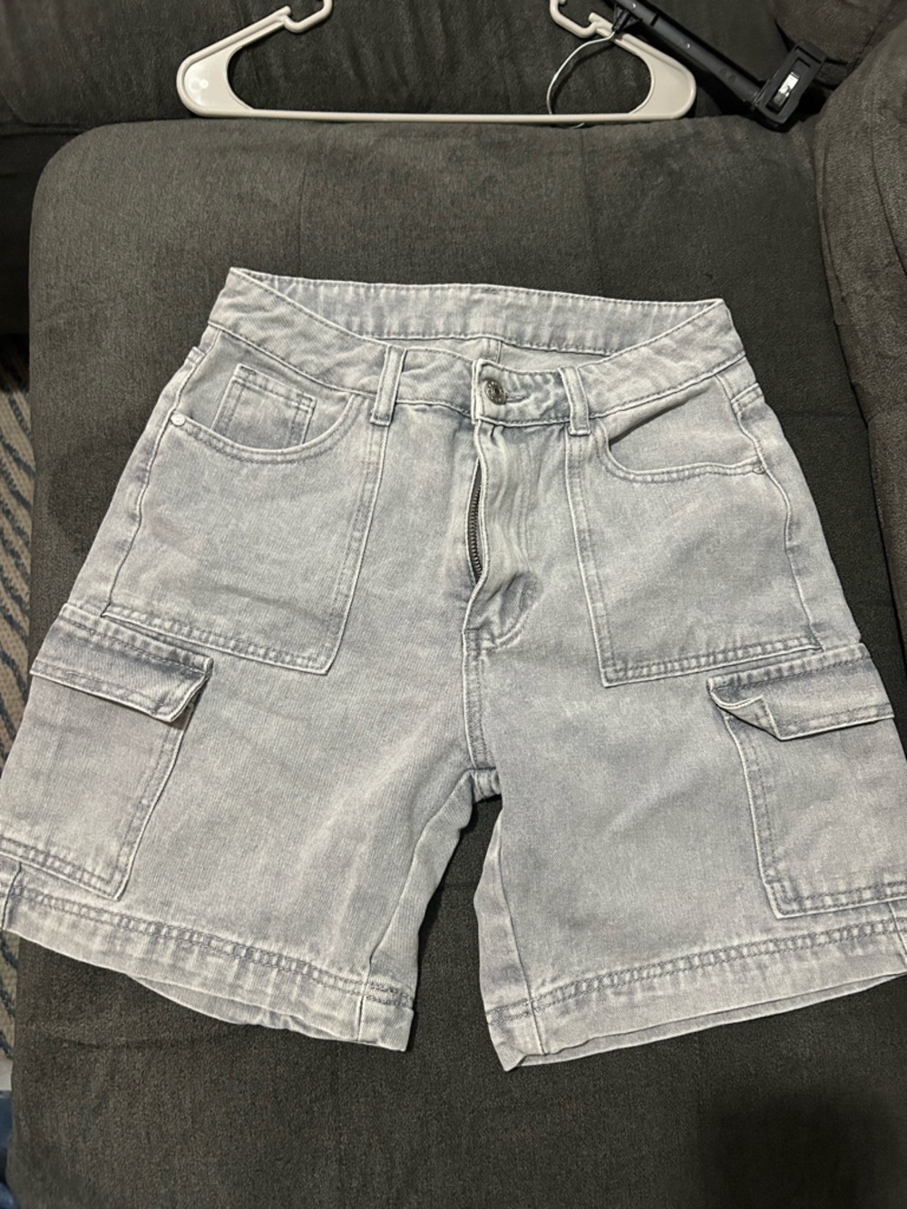 Light Gray Cargo Shorts